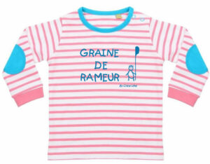 Striped long-sleeved t-shirt