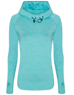T-SHIRT COL FEMME BLEU